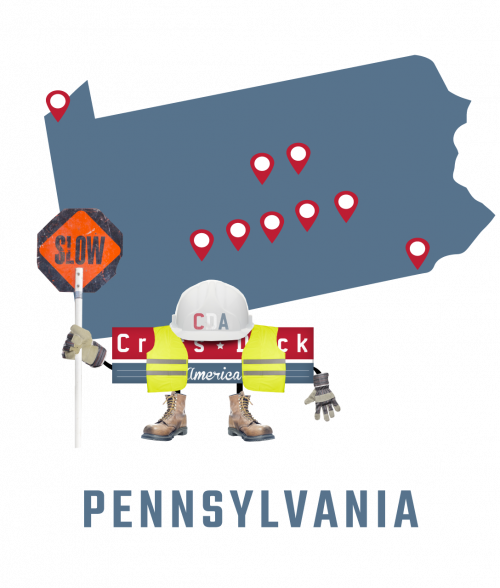 Pennsylvania Cross-Dock America mascot