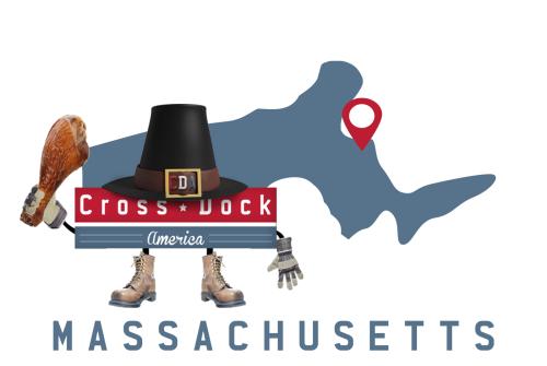 Massachusetts Cross Dock America mascot