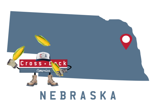 Nebraska Cross-Dock America mascot